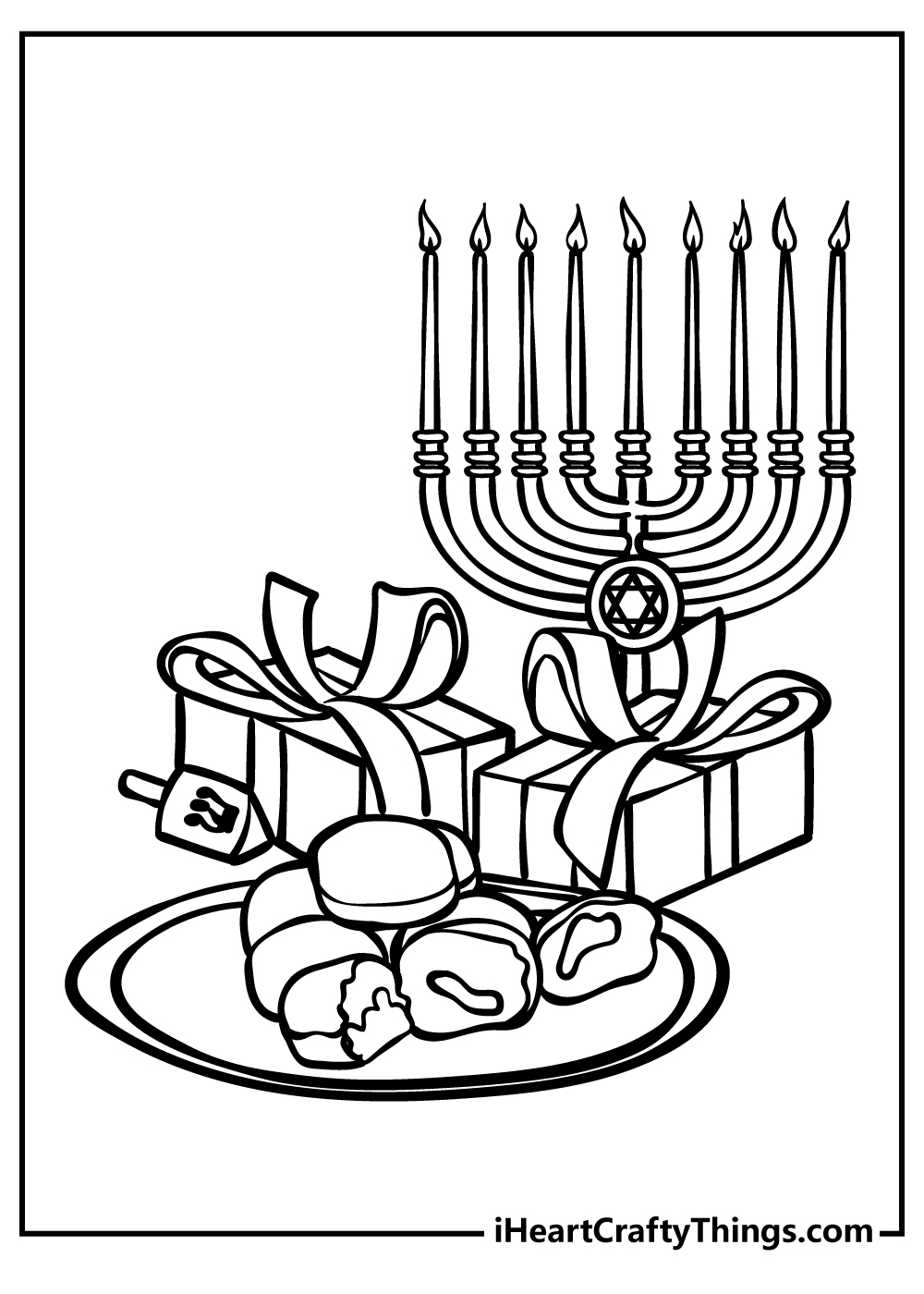 Hanukkah Coloring Pages 20 Free Printable PDF Sheets