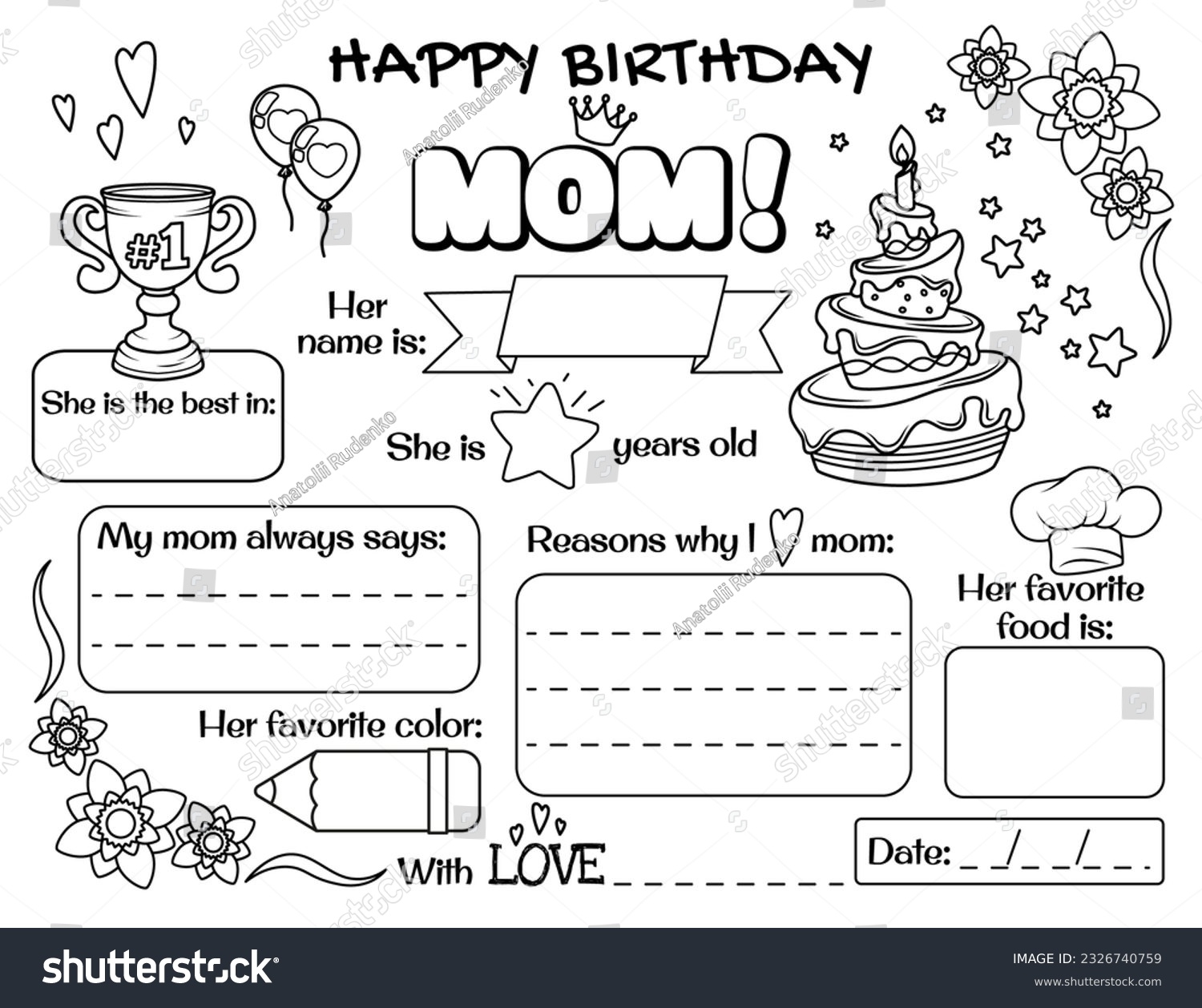 Happy Birthday Mom Drawing Card Over 4 290 Royalty Free Licensable Stock Illustrations U0026 Drawings Shutterstock