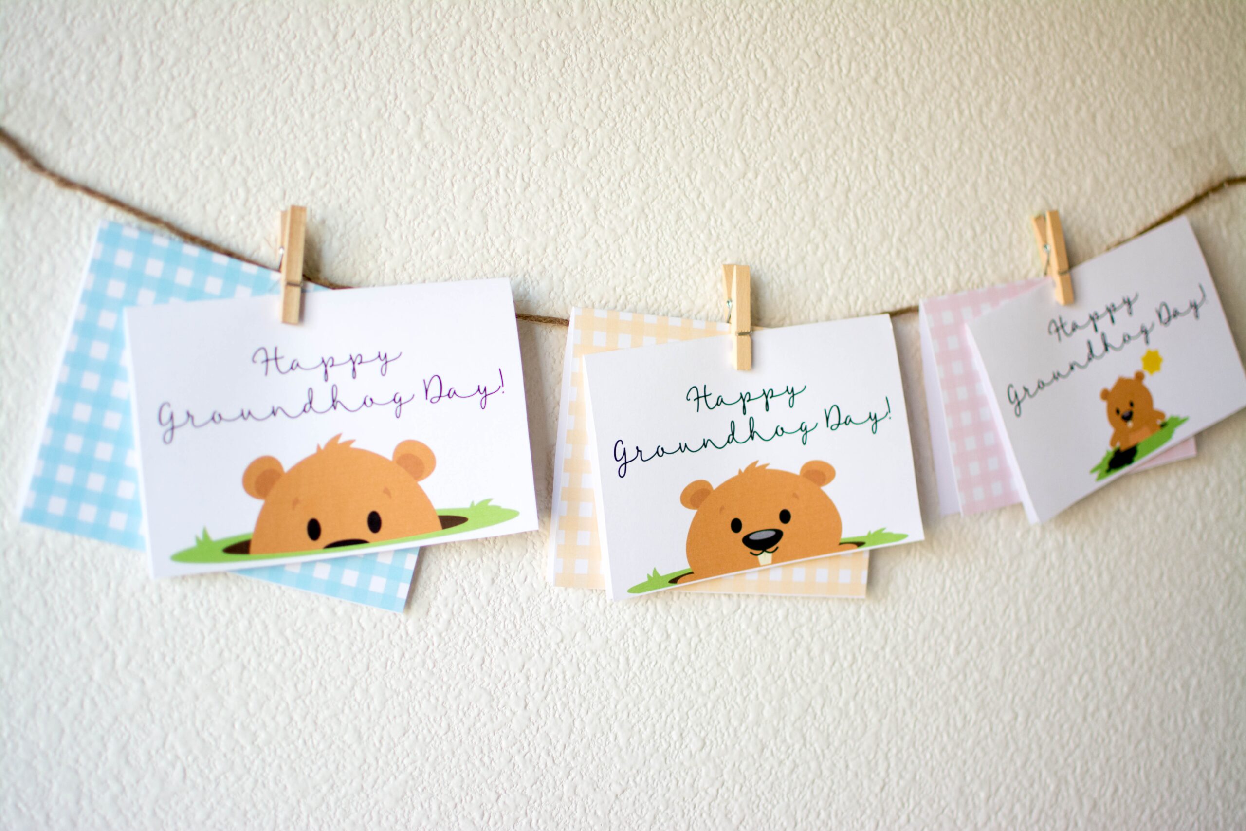 Groundhog Day Cards Free Printable