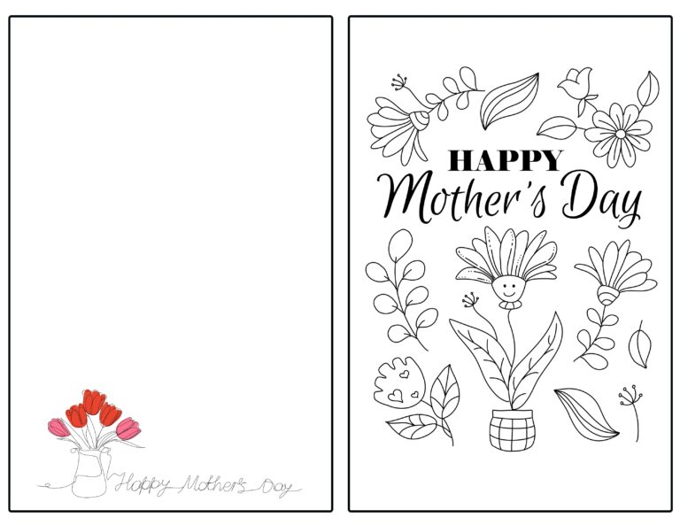 Happy Mothers Day Card Printable Clearance