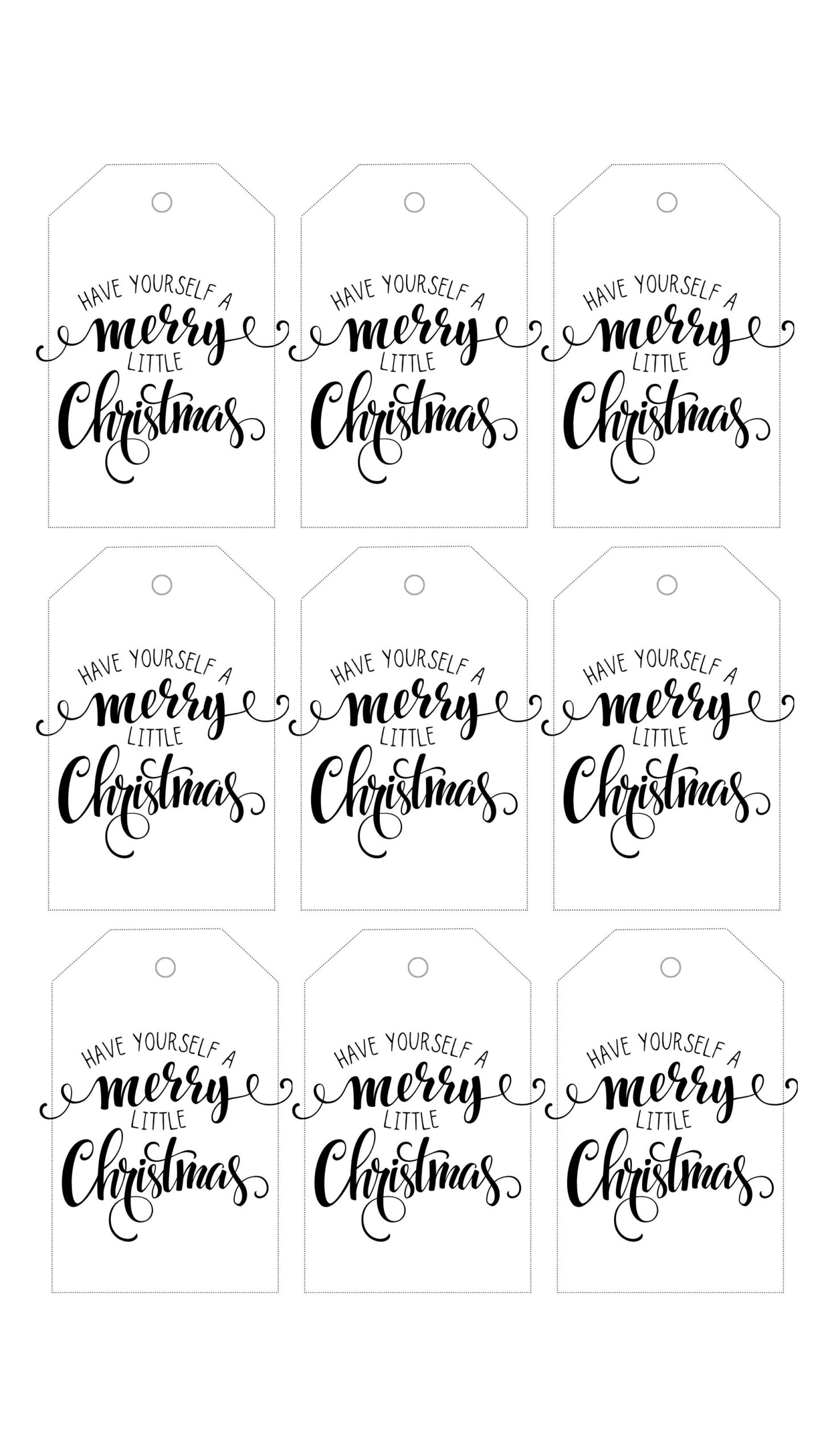 Free Printable Tags Christmas