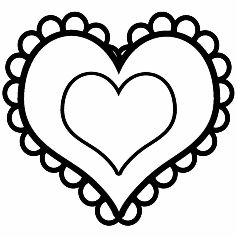 Heart Coloring Pages Printable Coloring Pages FREE