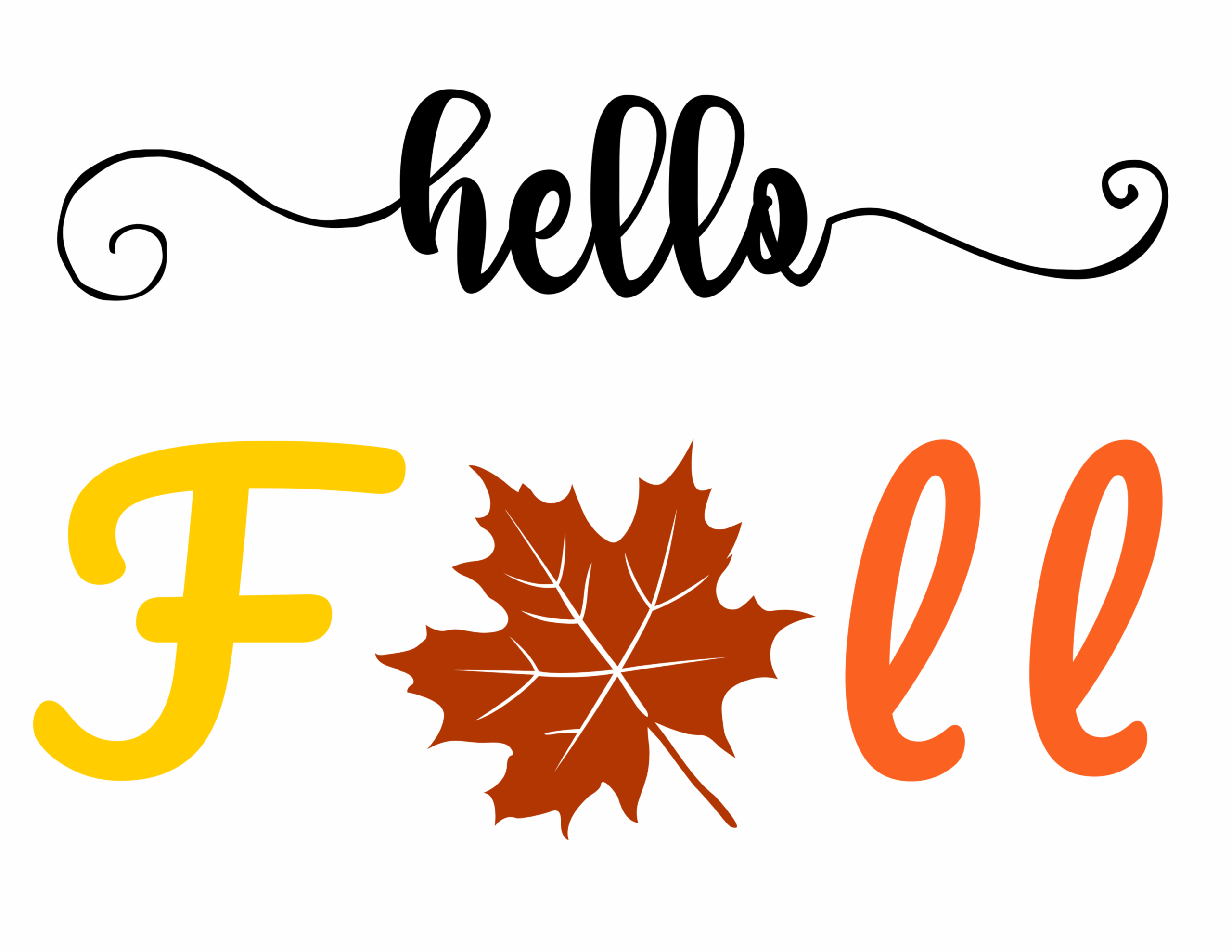 Hello Fall Free Printable