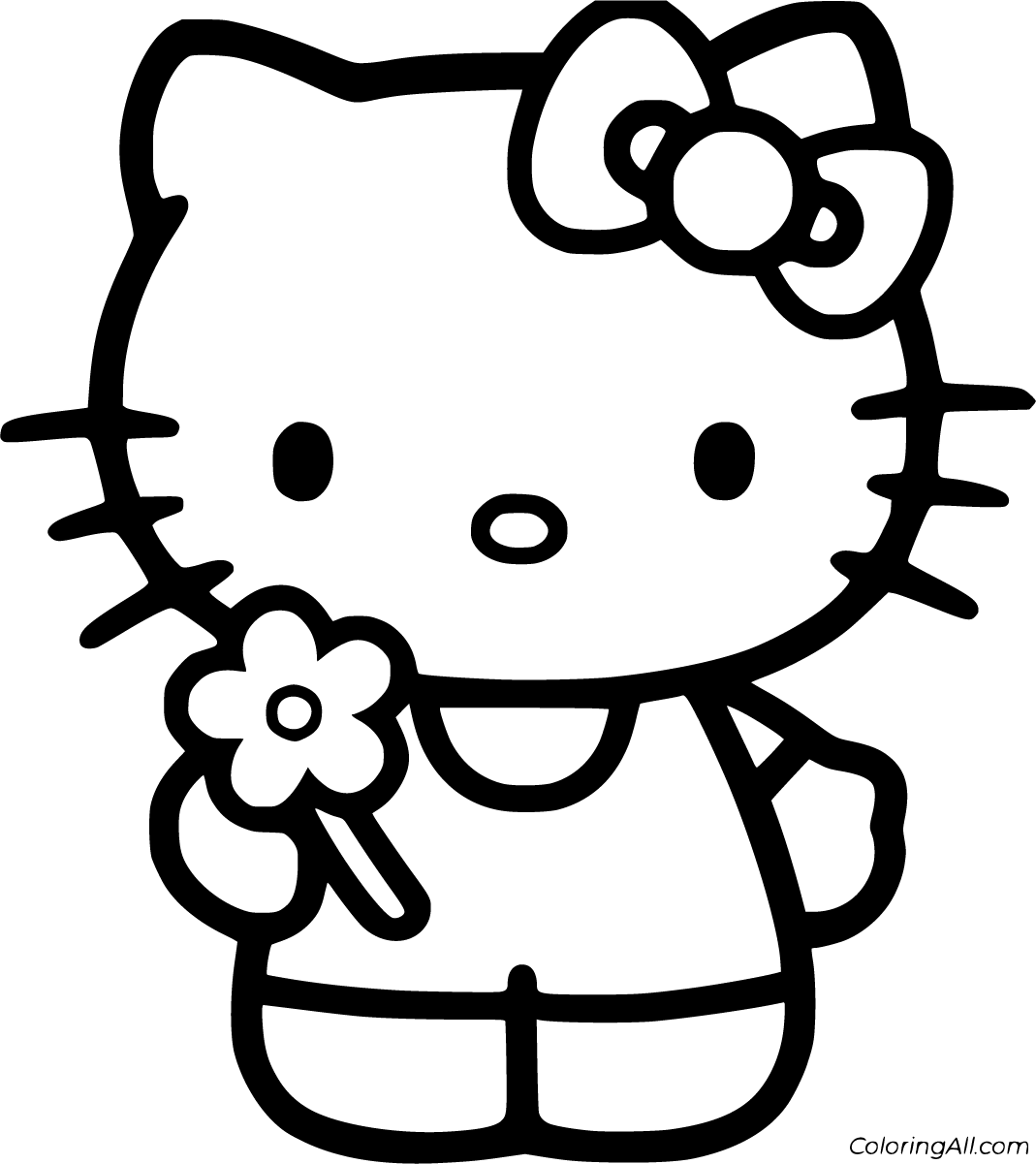 Hello Kitty Coloring Pages 91 Free Printables ColoringAll