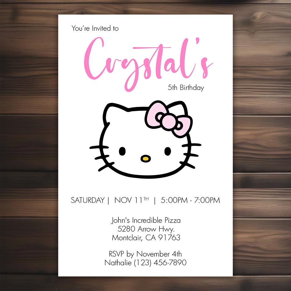 Hello Kitty Invitations 3 General Prints