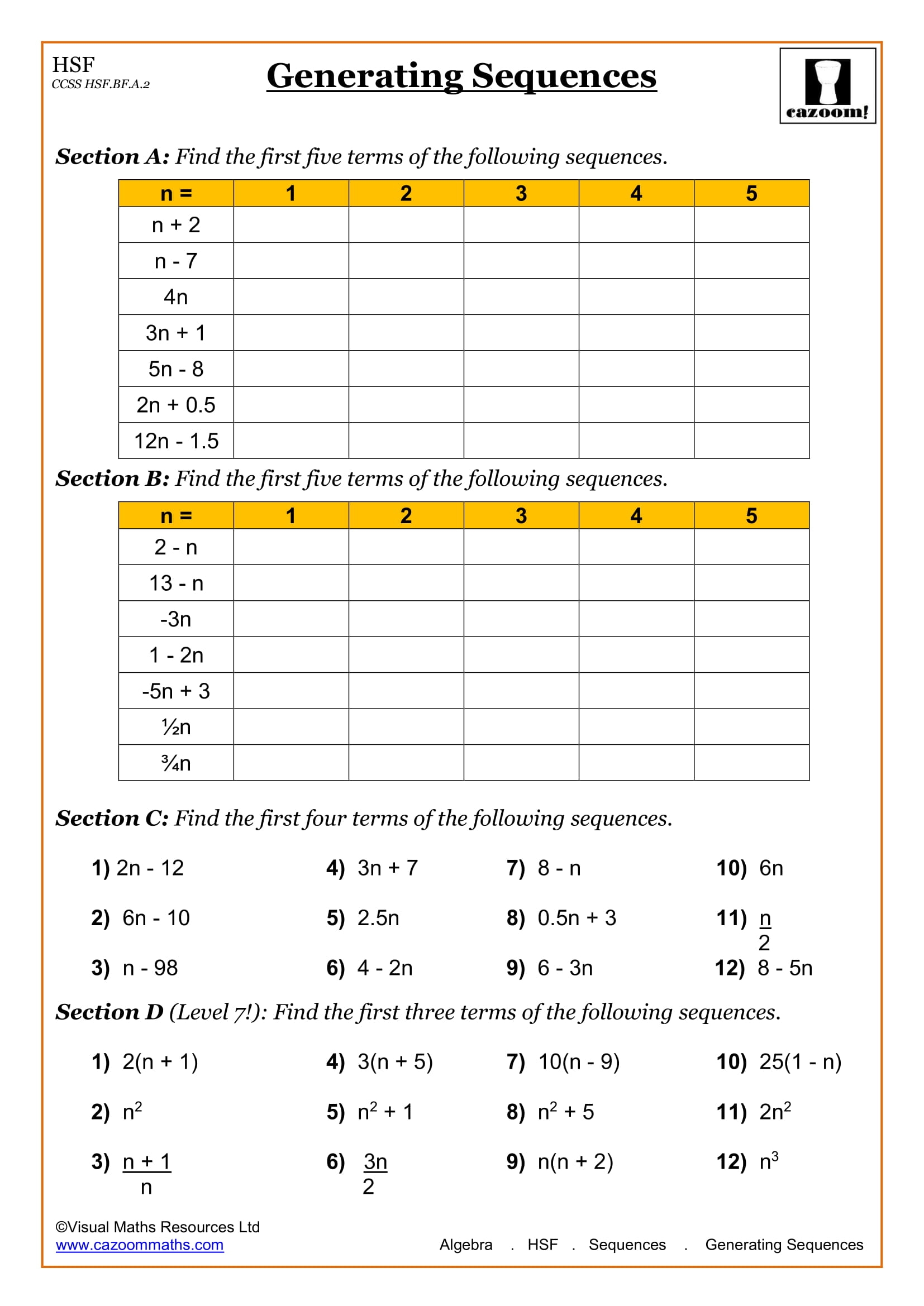 Free Printable Worksheets For 9th Graders
