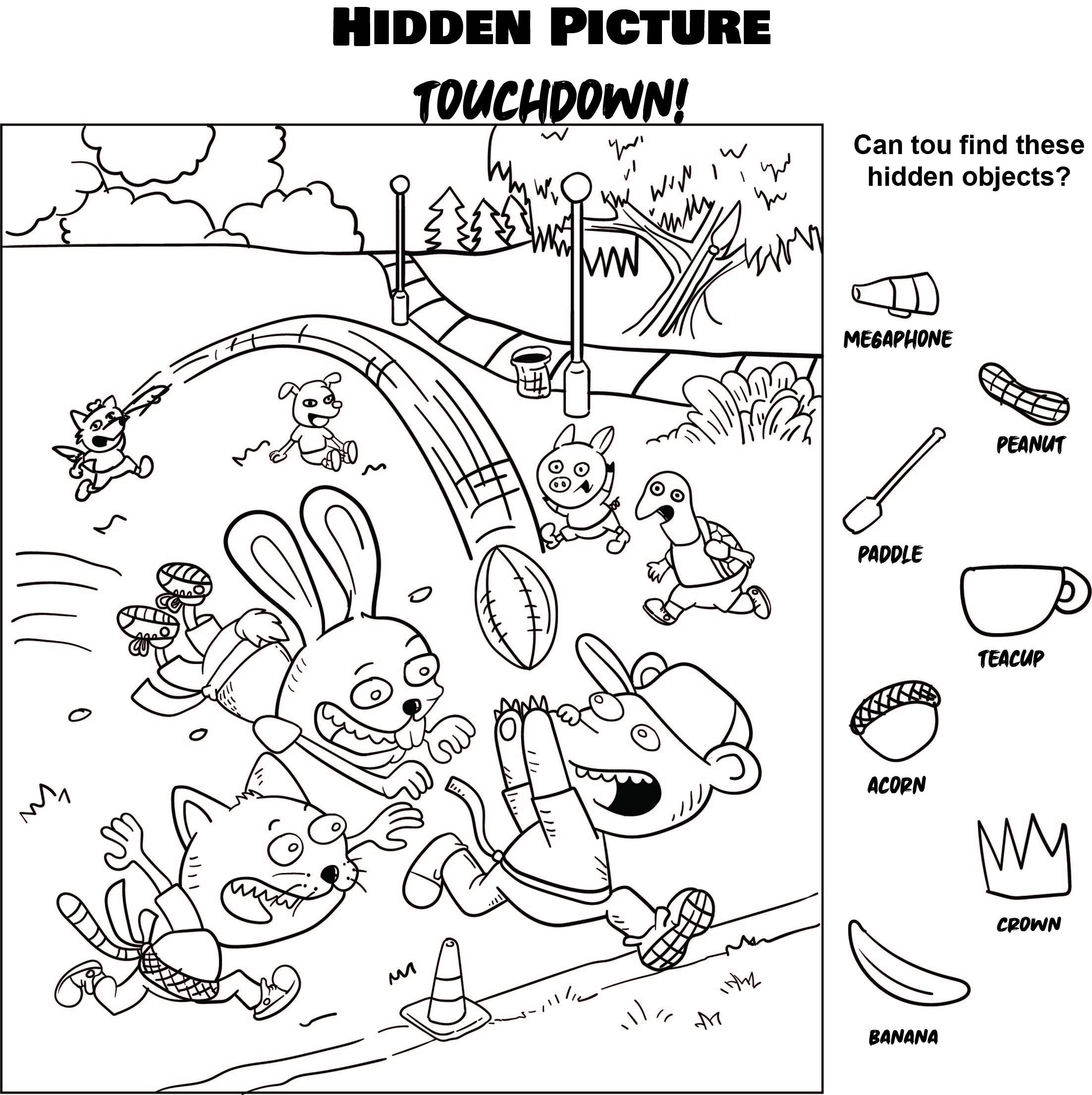 Highlight Picture Hidden Objects 10 Free PDF Printables 