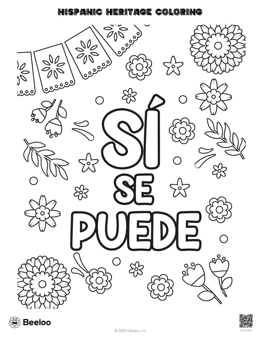Hispanic Heritage themed Coloring Pages Beeloo Printable Crafts And Activities For Kids