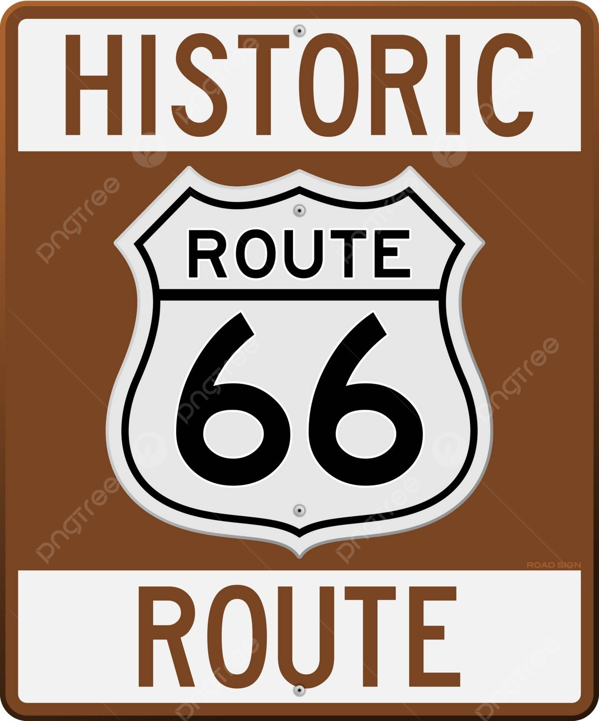 Historic Route 66 Sign Mexico West Trip Vector Mexico West Trip 