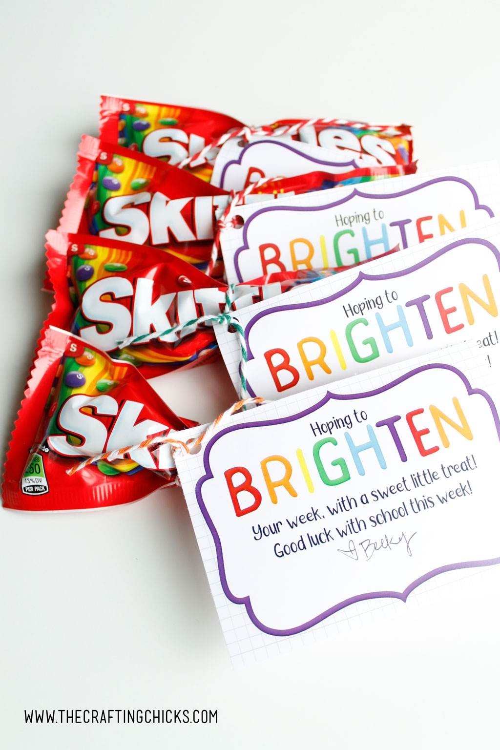 Hoping To Brighten Your Day With A Free Printable Gift Tag The Crafting Chicks