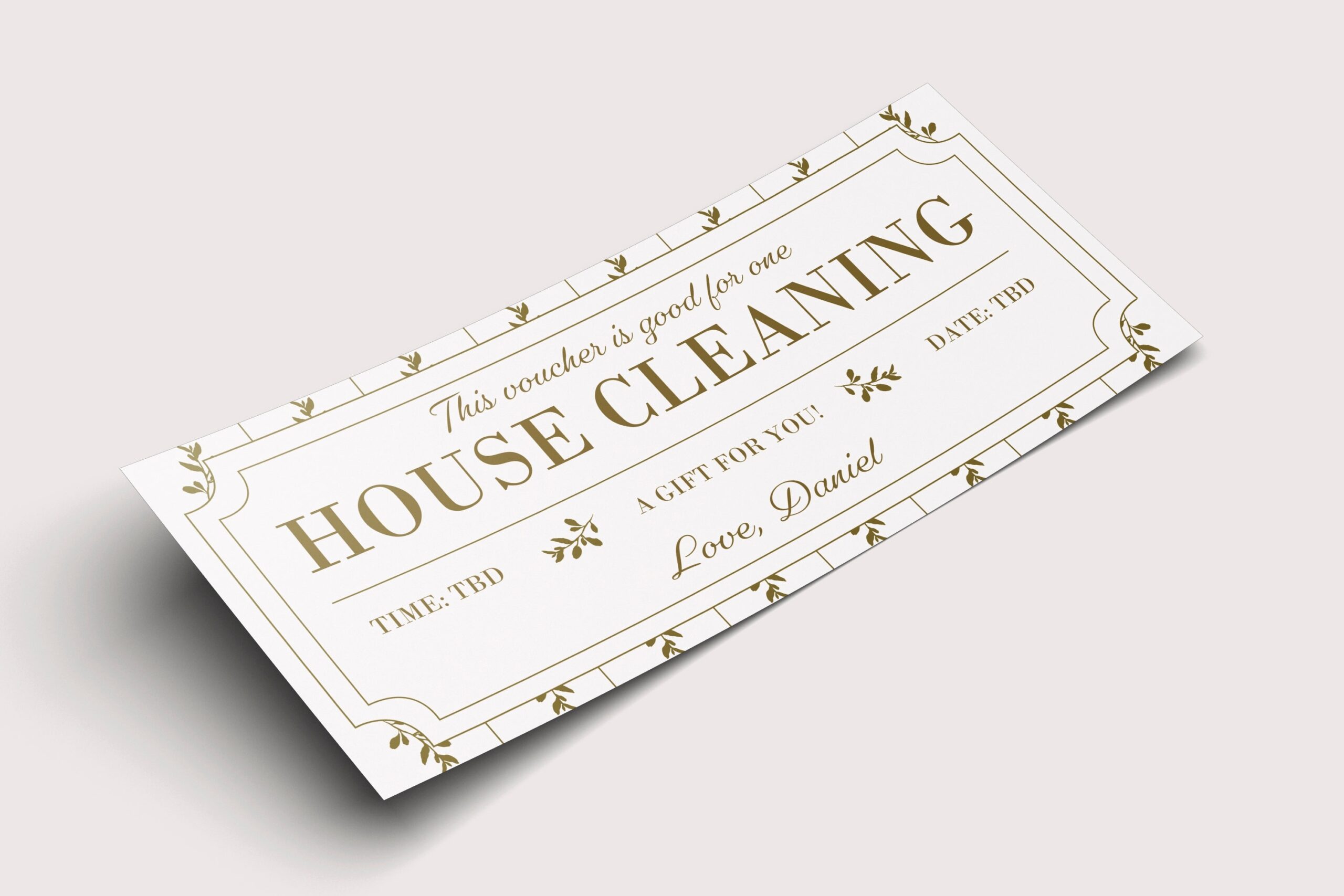 House Cleaning Coupon Voucher INSTANT DOWNLOAD EDITABLE Text Printable Personalized Certificate Birthday Anniversary New Baby Etsy