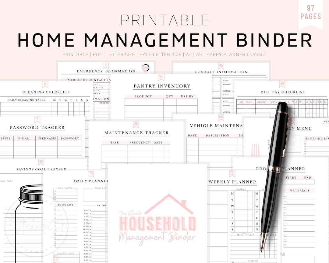Free Home Management Binder Printables