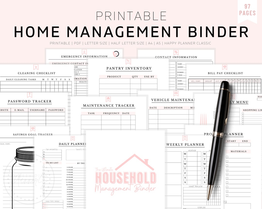 Free Printables For Home Management Binder