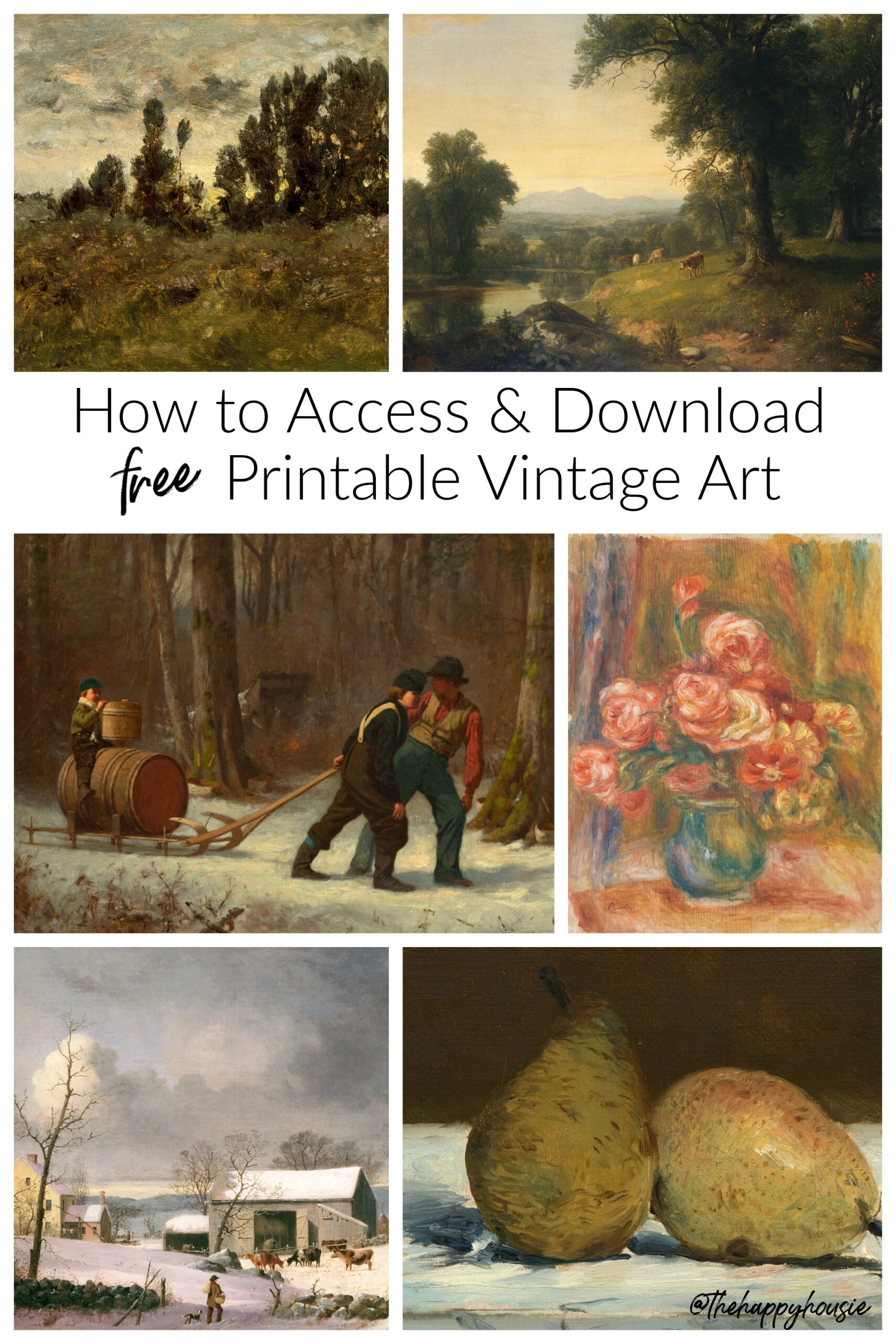 How To Access And Download Vintage Paintings To Print As Art The 