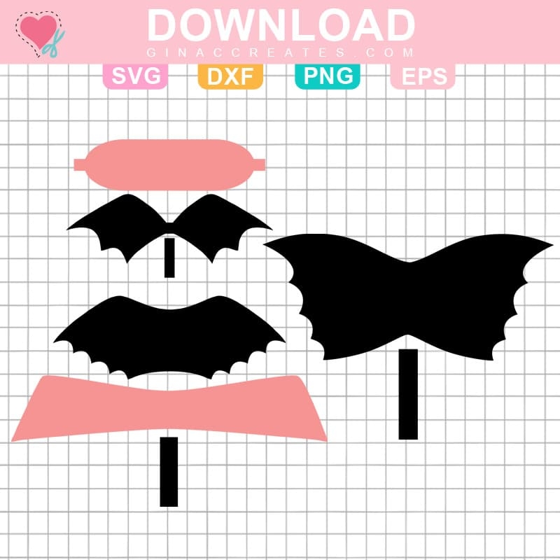How To Make A Bat Bow Free Template