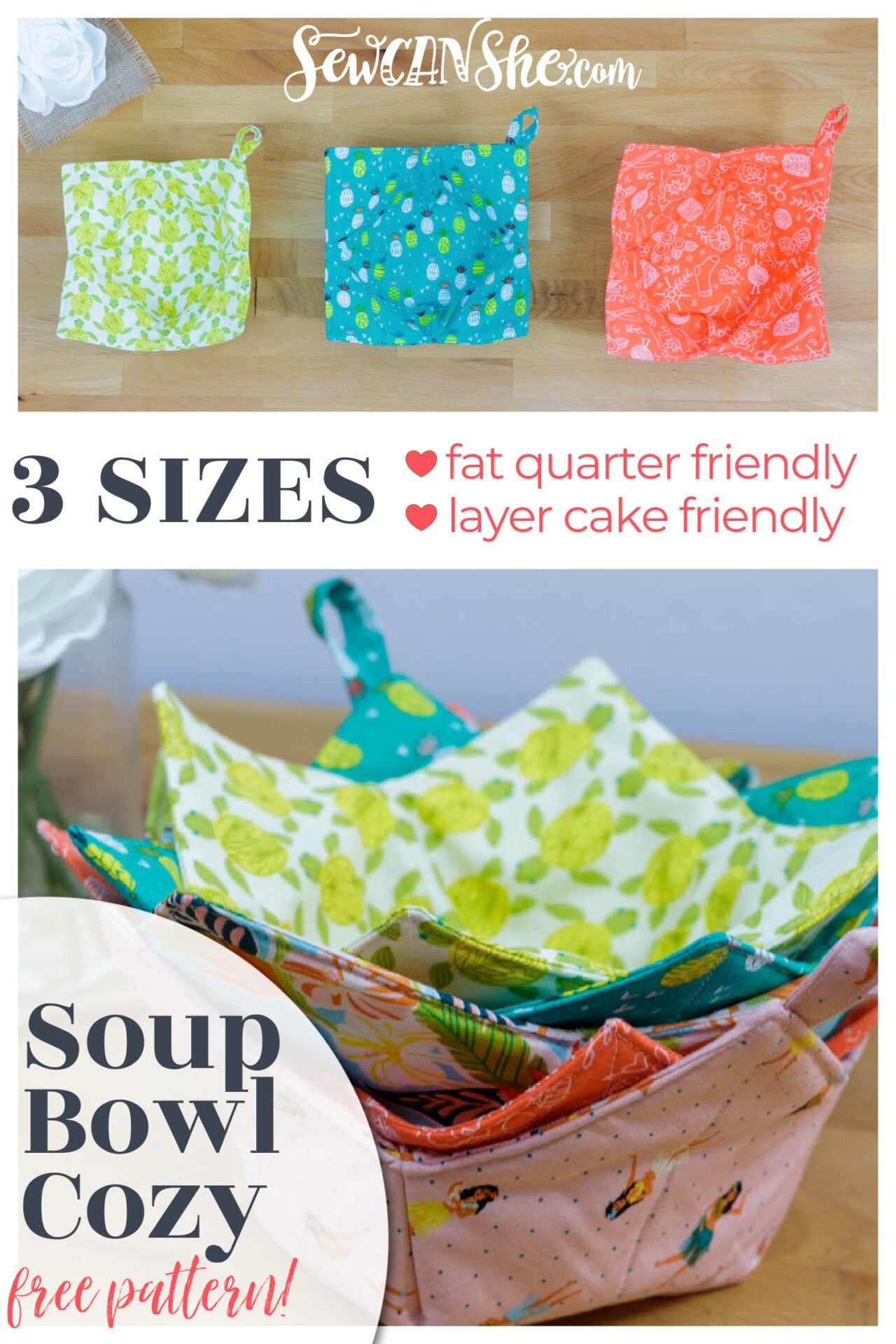 How To Make A Bowl Cozy Step By Step FREE PATTERN With 3 Sizes 