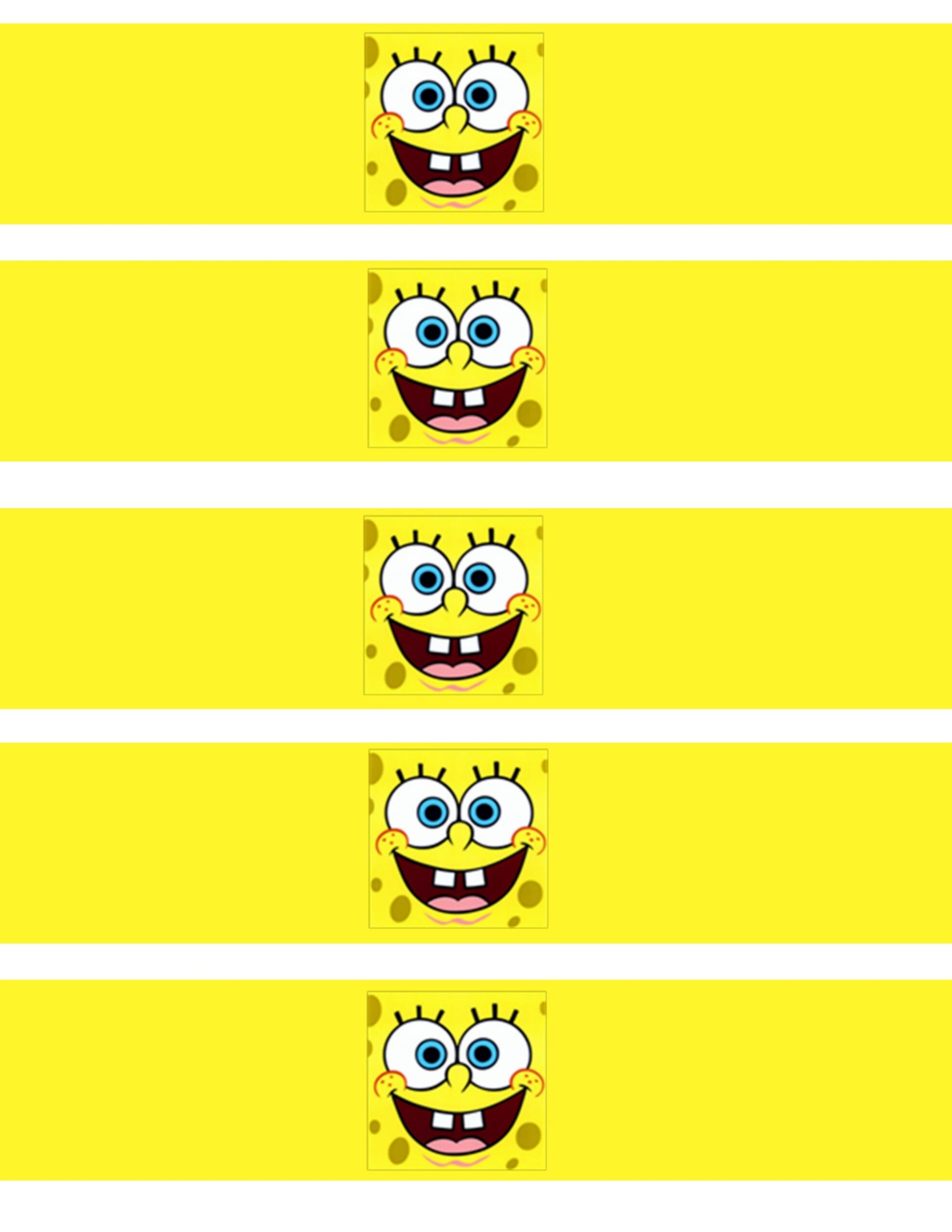 How To Make Custom Water Bottle Labels SpongeBob SquarePants 