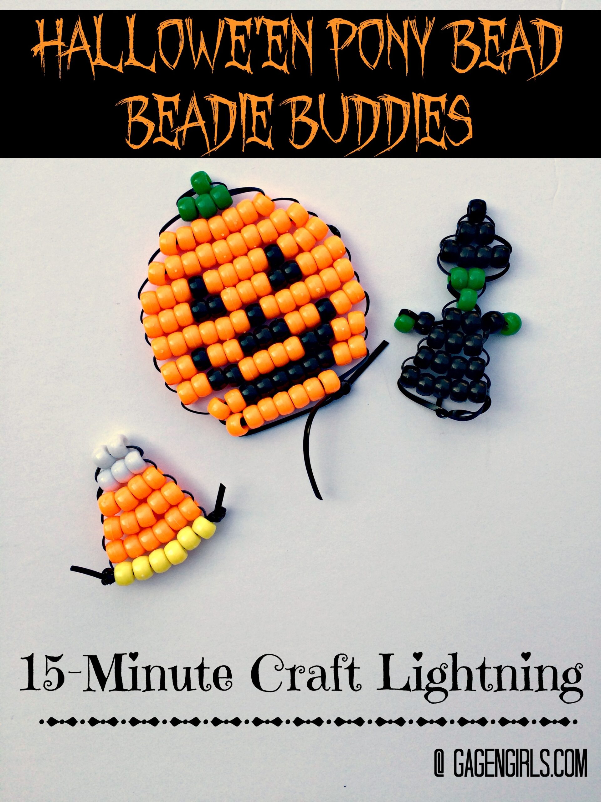How To Make Halloween Pony Beads Beadie Buddies Gagen Girls
