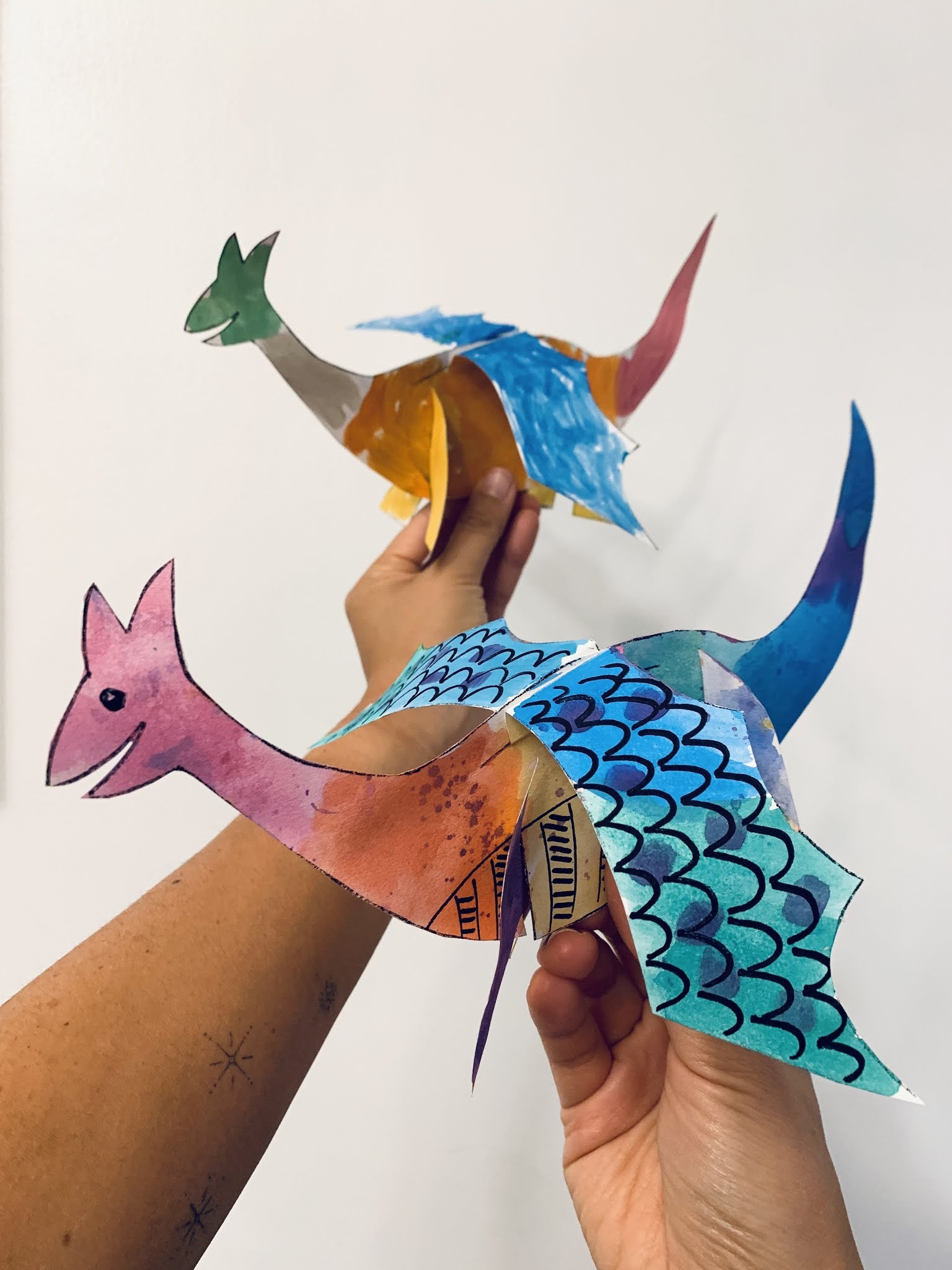 How To Make Paper Dragons Easy Free Printable Model Included 
