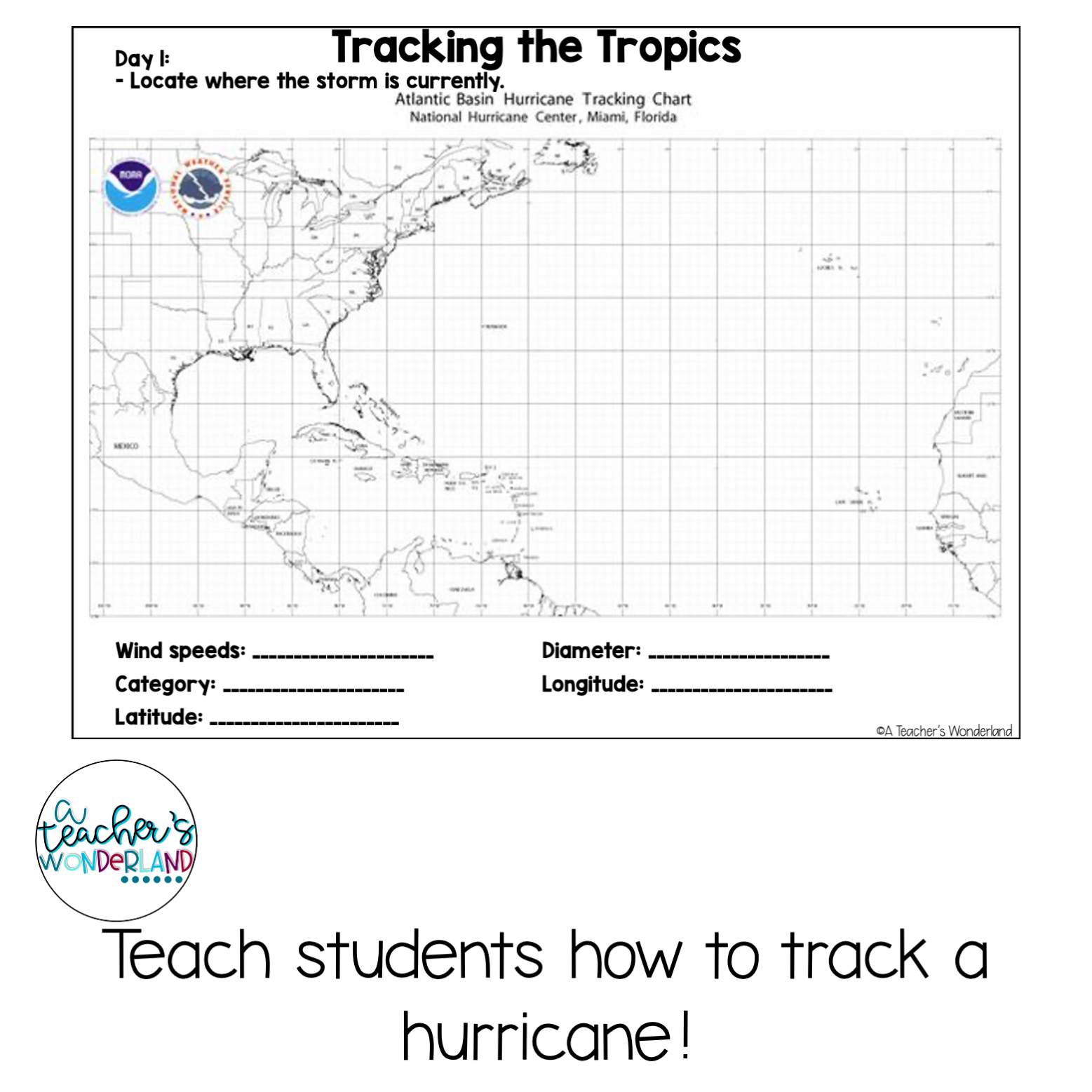 Free Printable Hurricane Tracking Map