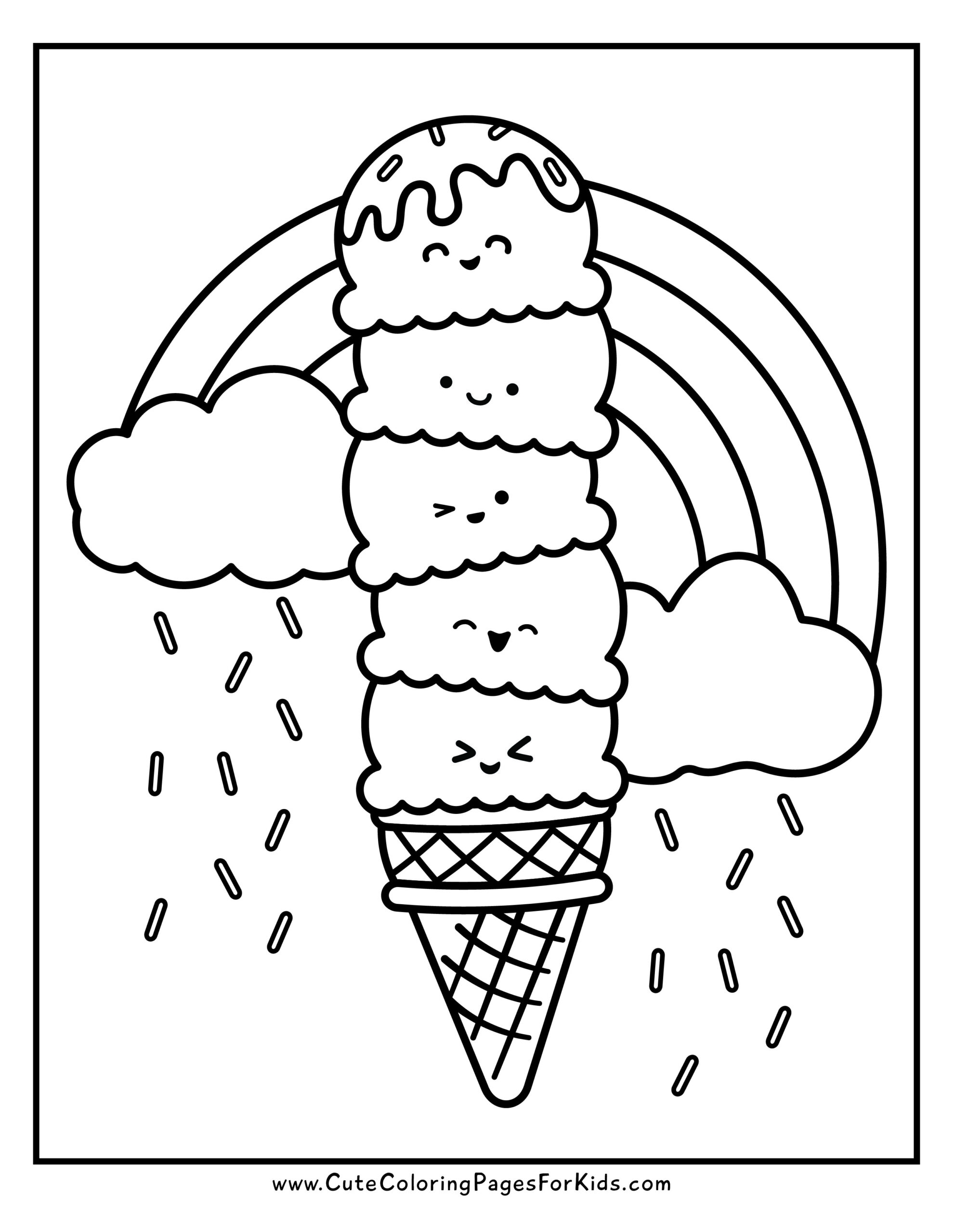 Ice Cream Coloring Pages 19 Free Printables To Download Cute 