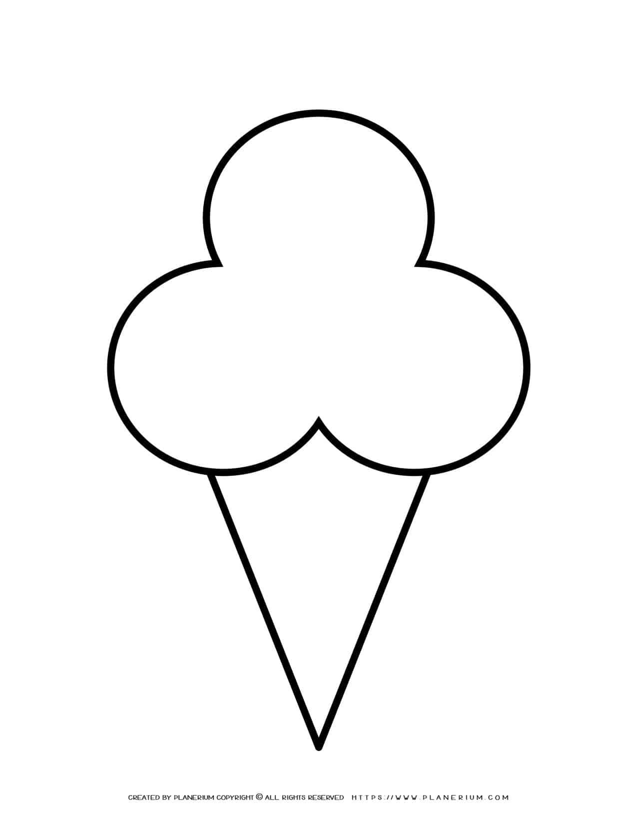 Free Printable Ice Cream Template