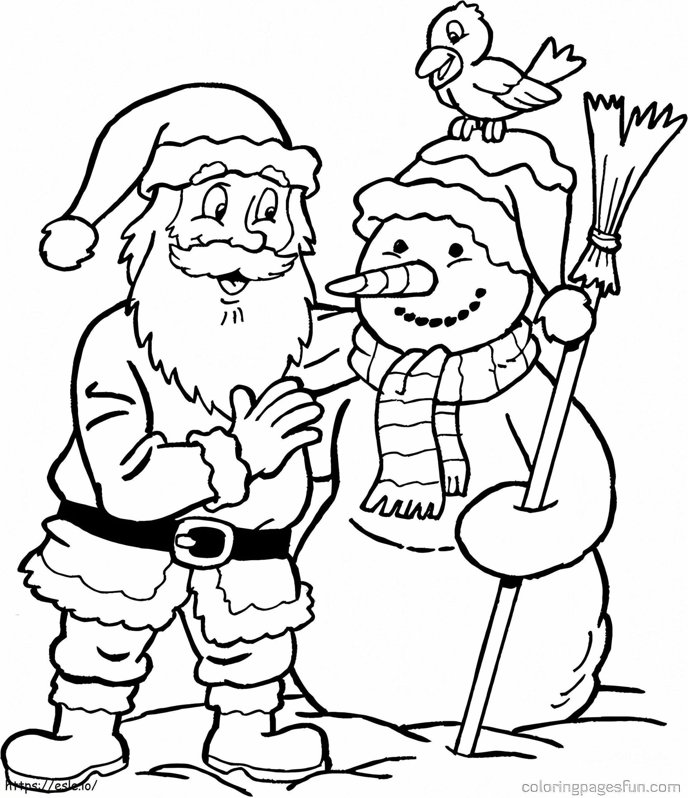 Impressive Santa Color Sheet Surfing Free Printable Santa Coloring 
