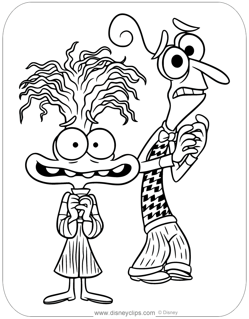 Inside Out 2 Coloring Pages In PDF Disneyclips