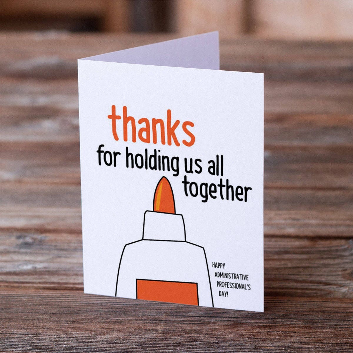 INSTANT DOWNLOAD Printable Administrative Professionals Day Greeting Card Thanks For Holding Us All Together Etsy