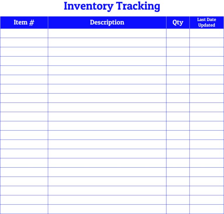 Inventory Log Sheet 10 Free PDF Printables Printablee Worksheets Library