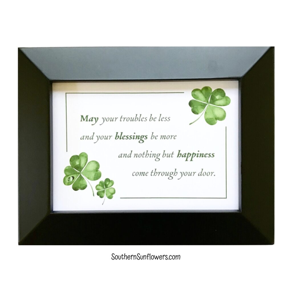 Irish Blessing Free Printable For St Patrick s Day 