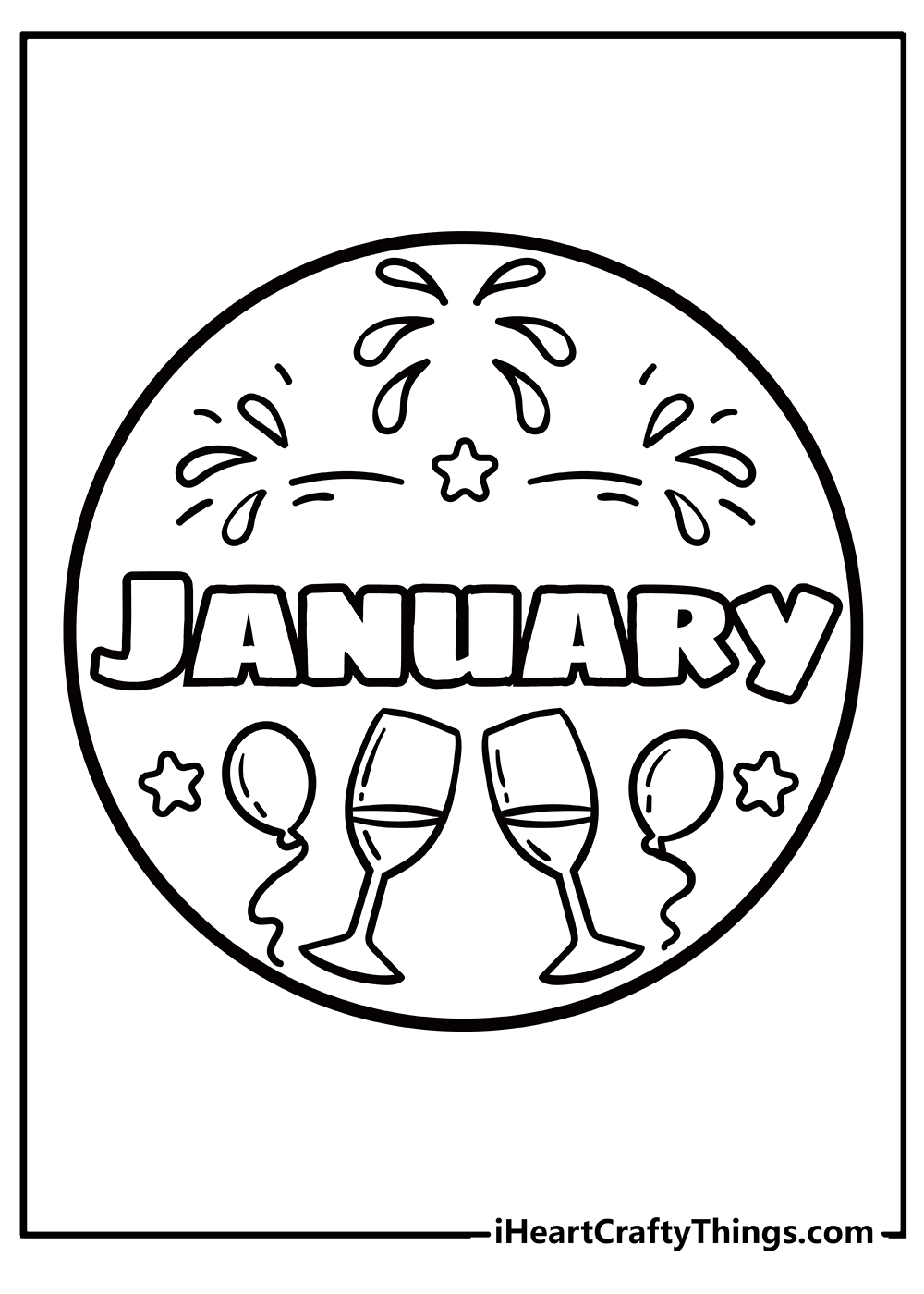 January Coloring Pages Free Printable