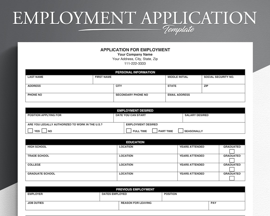 Job Application Pdf google Docs microsoft Word Employee Worksheets Library