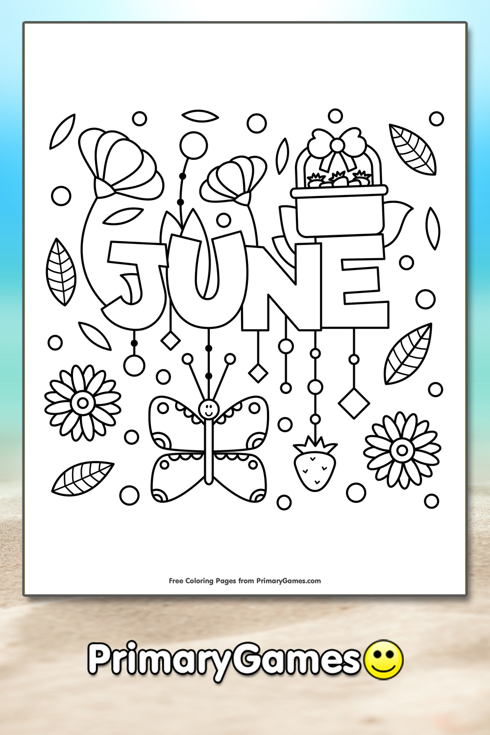 June Coloring Page FREE Printable PDF From PrimaryGames