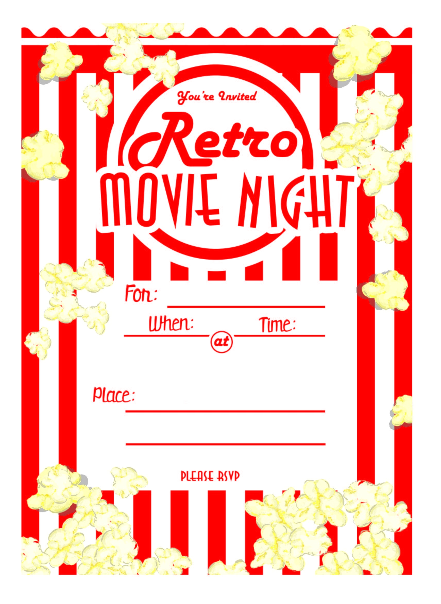 Free Movie Night Printables