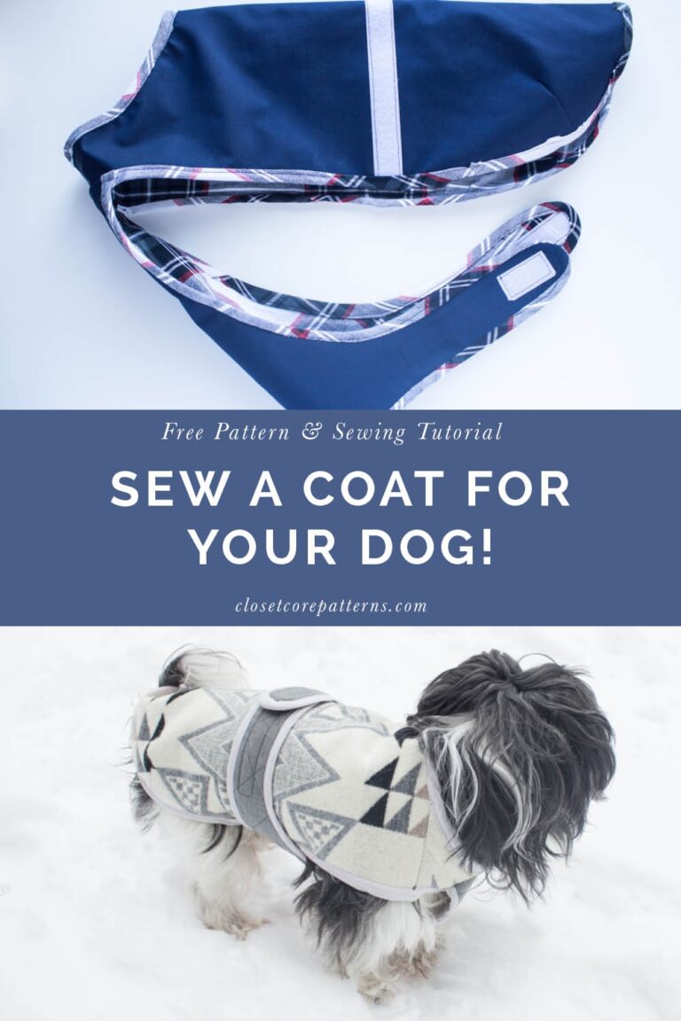 Keep Your Pup Warm With Our Free Dog Coat Pattern Closet Core 