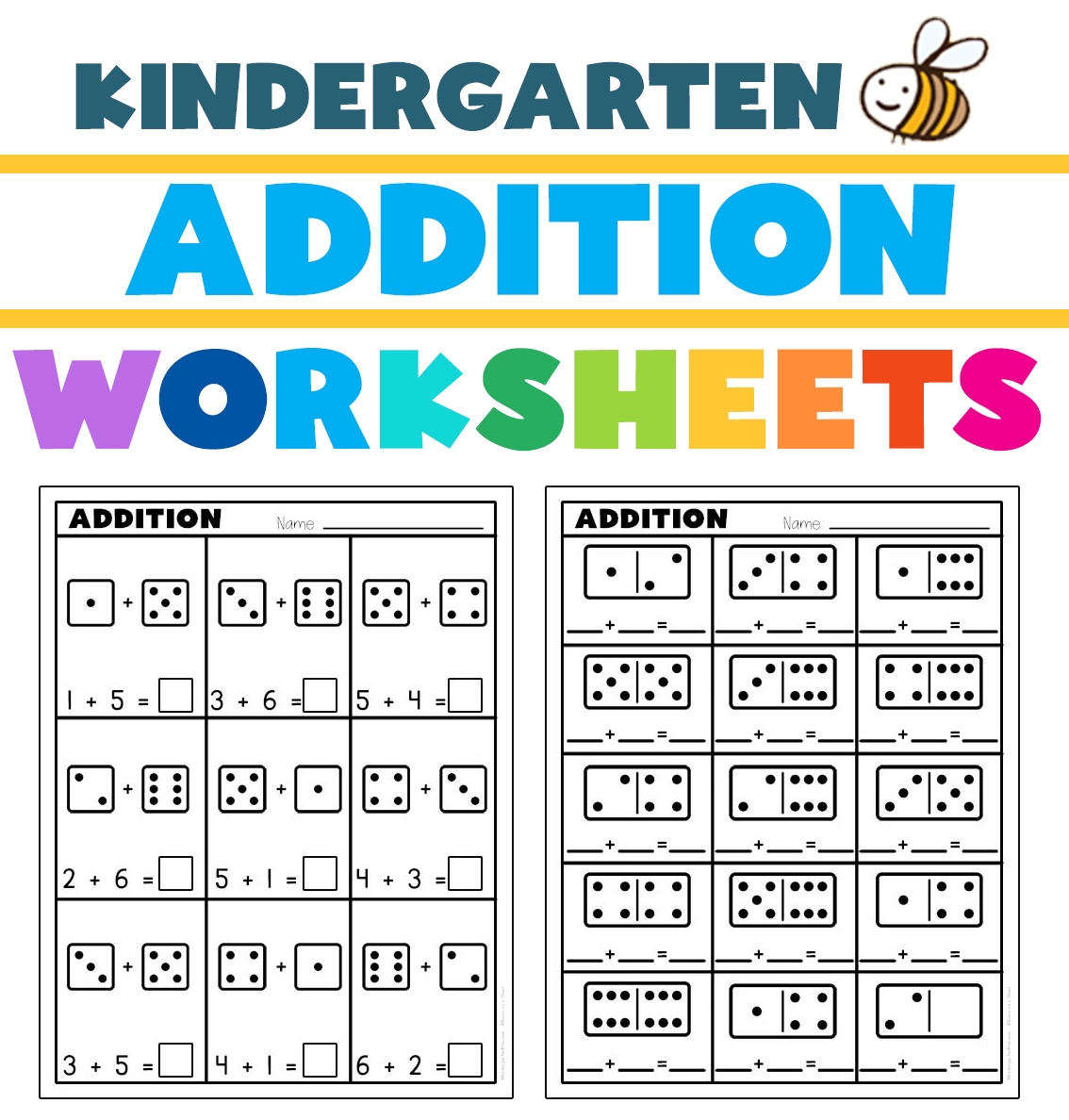 Free Kindergarten Addition Printables
