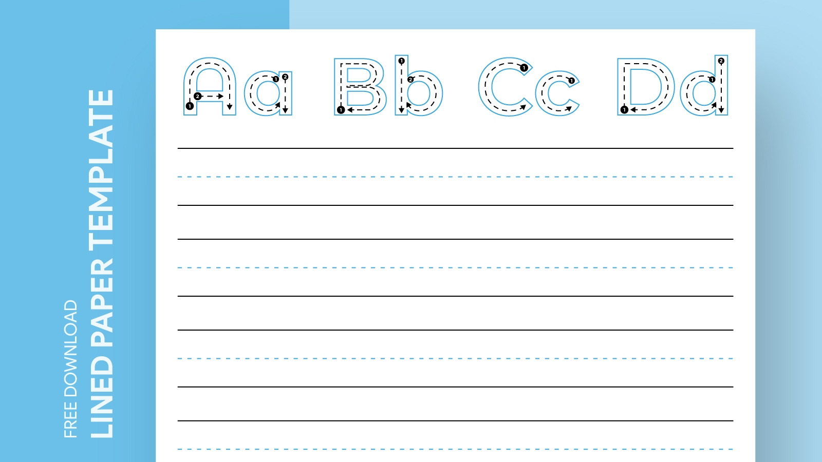 Kindergarten Lined Paper Free Printable