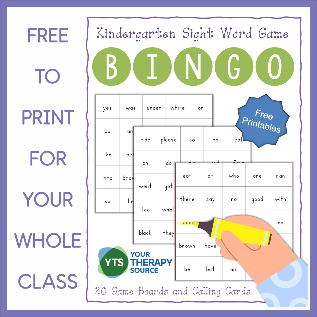Sight Word Bingo Printable Pdf Free