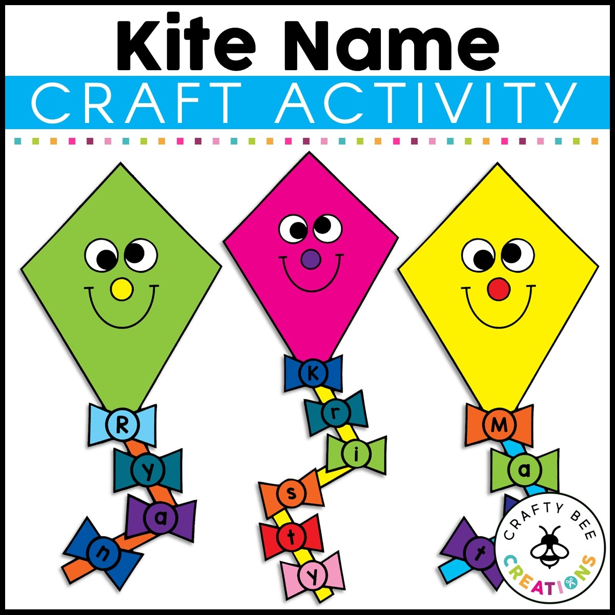 Kite Name Craft Spring Activities Summer Kite Template 