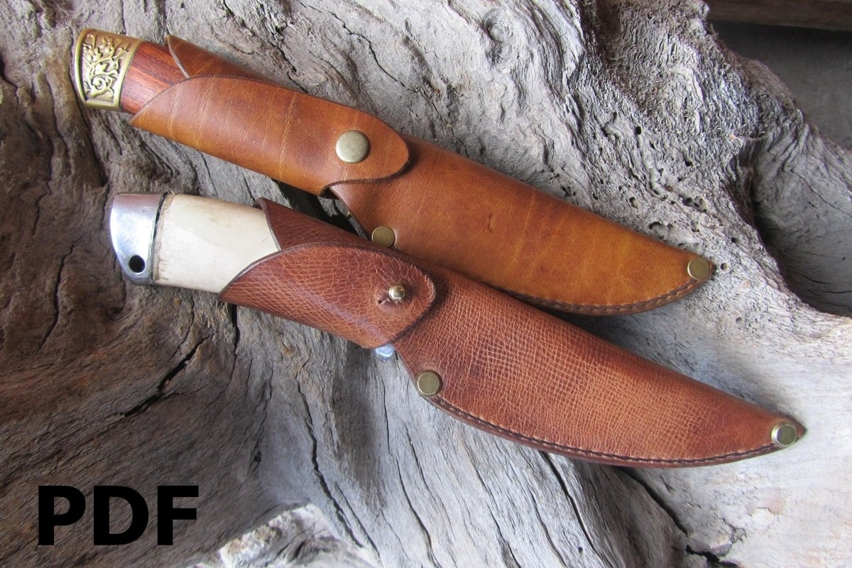 Knife Scabbard Pattern PDF Leather Scabbard PDF Scabbard PDF