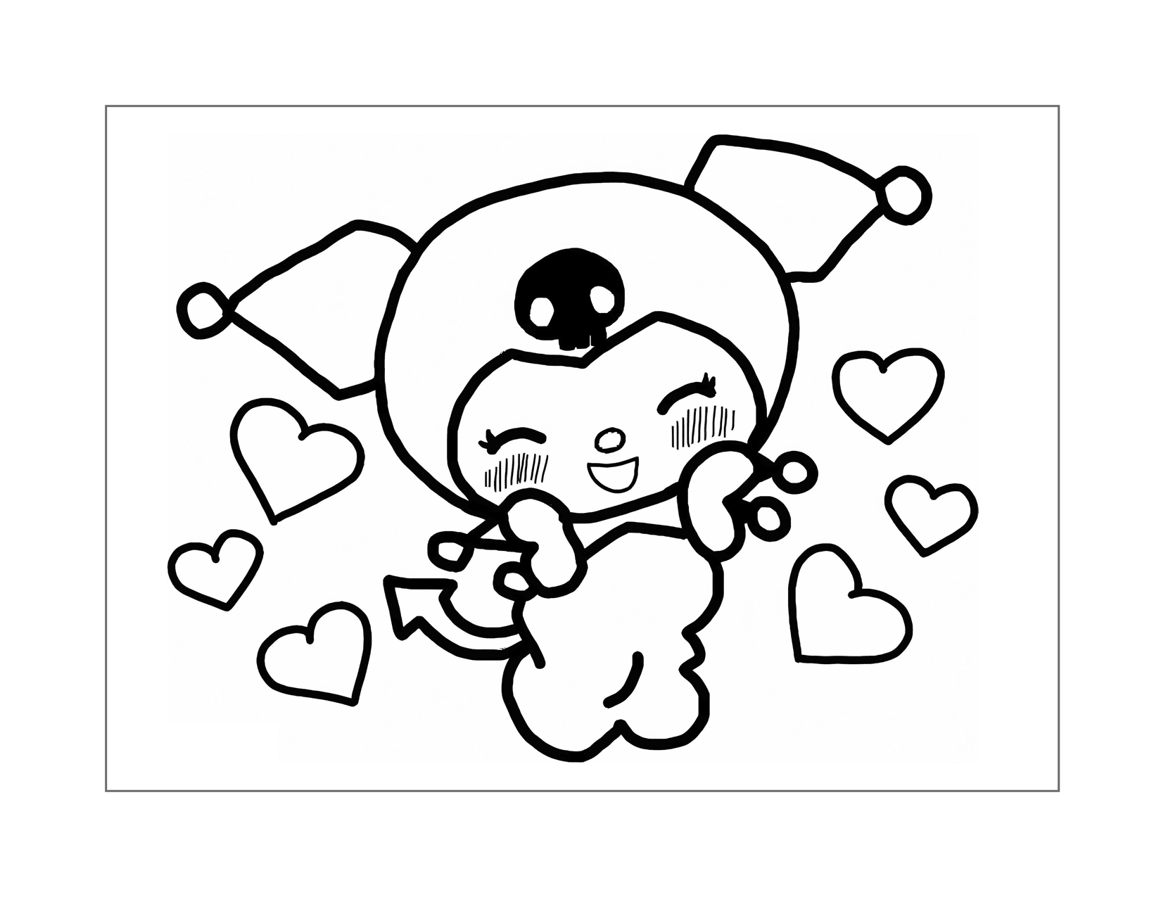 Kuromi Coloring Pages Printable Coloring Pages FREE