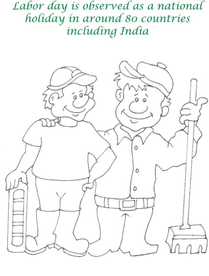 Labor Day Printable Coloring Page For Kids 8