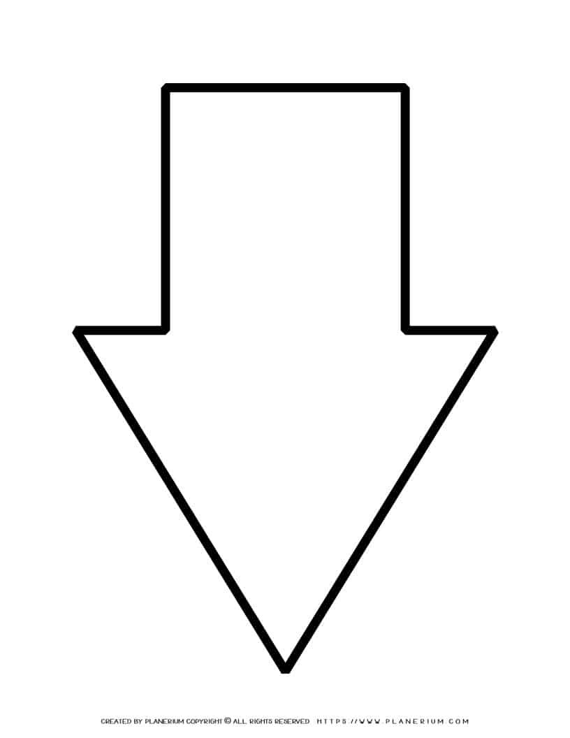 Large Arrow Template Planerium
