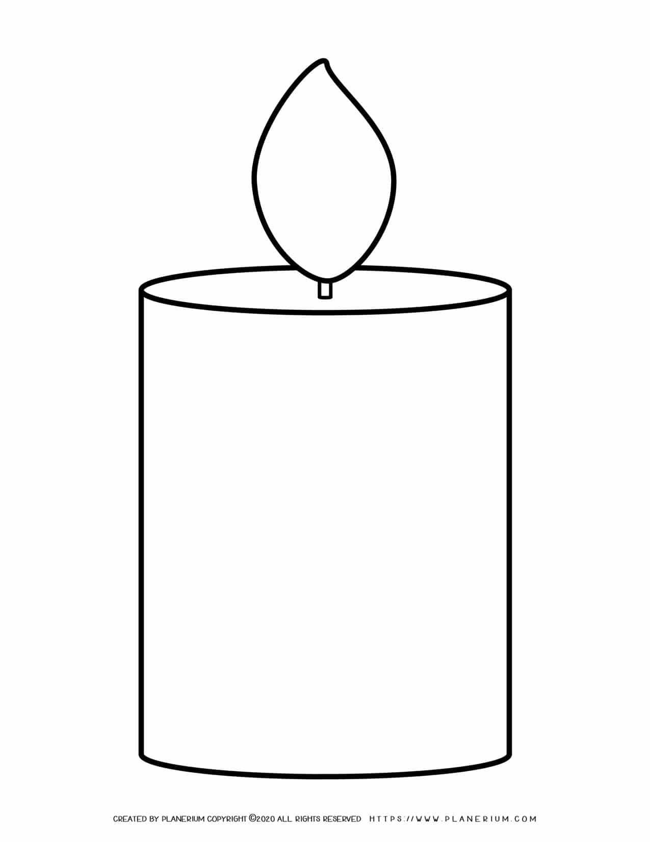 Free Printable Candle Template
