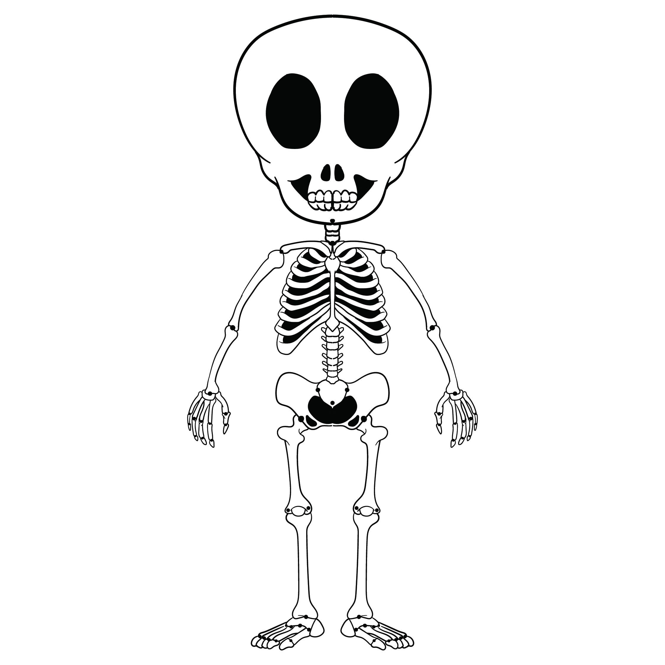 Large Skeleton Template 20 Free PDF Printables Printablee