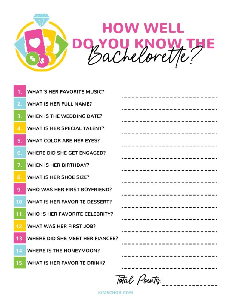 Las Vegas Themed Bachelorette Party Games Kim Schob