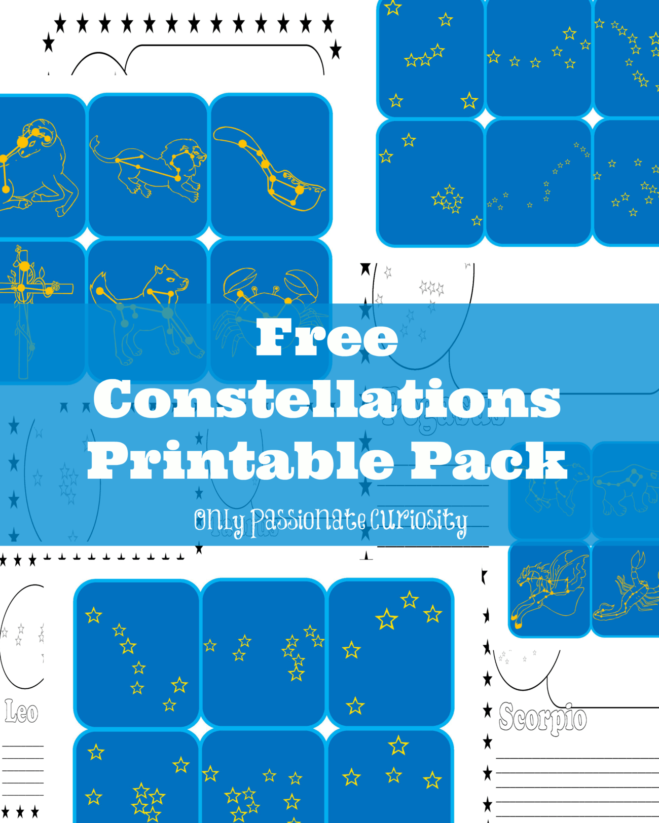 Learning About Constellations Free Printable Pack Only Worksheets Library