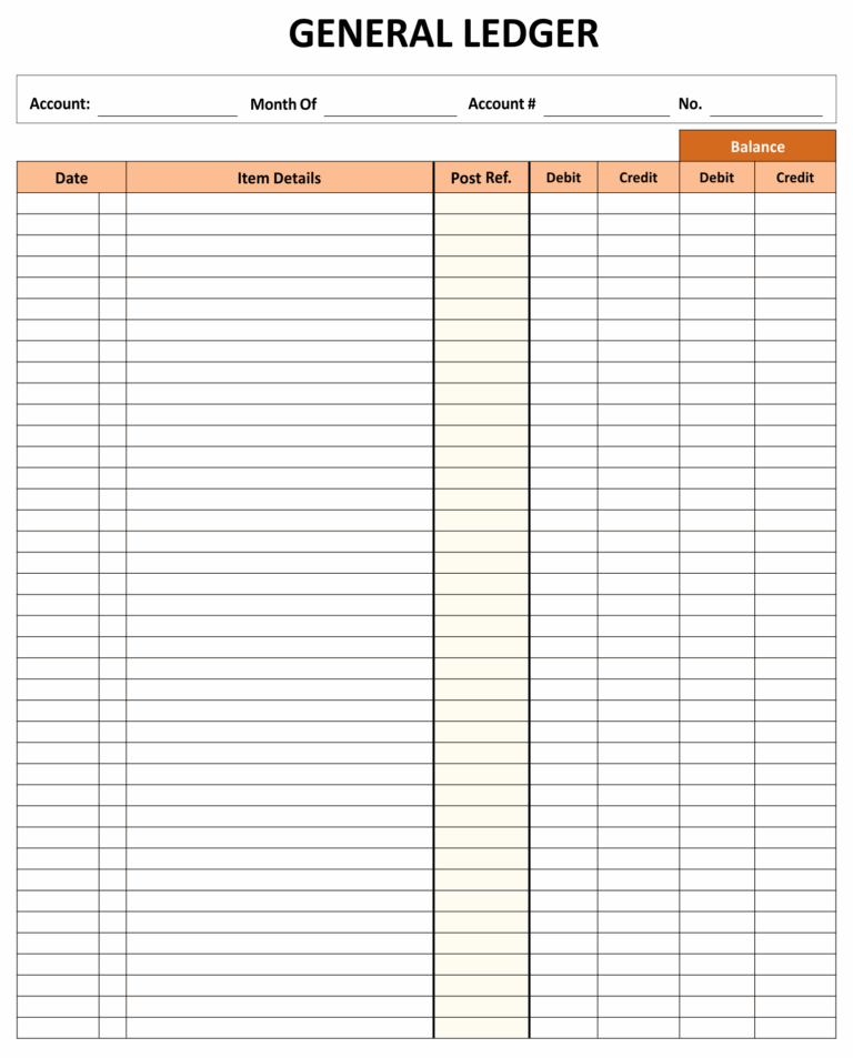 Ledger Balance Sheet 10 Free PDF Printables Printablee Worksheets Library