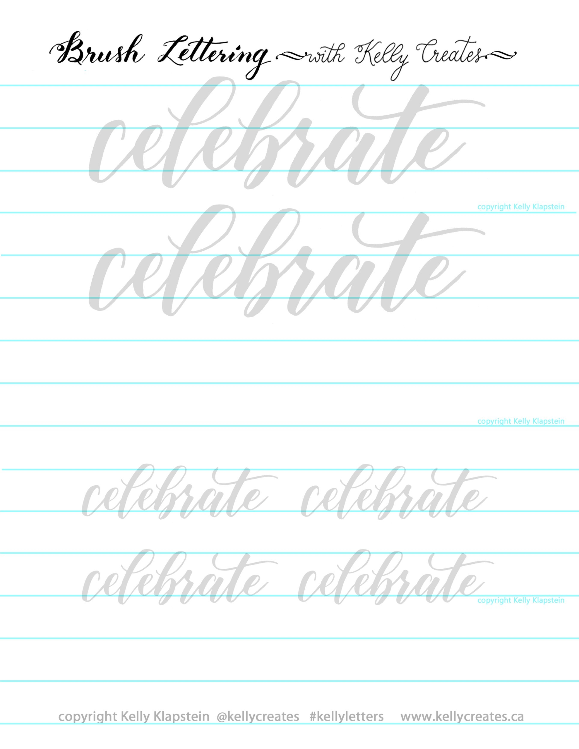 Calligraphy Printable Worksheets Free